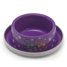 Миска Moderna Trendy Dinner №1 Friends Forever для котів і собак, фіолетова, 350 мл, d-16 см