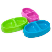 Подвійна миска Savic Picnic Twin Cat для котів, пластик, 150 мл, 23.5×13 см