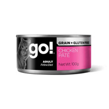 Консервы GO! Grain Free Chicken Pate, беззерновой влажный корм, для кошек, 100 г