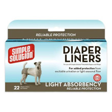 Гигиенические прокладки для животных Simple Solution Disposable Diaper Liners - Light Flow, 22 шт
