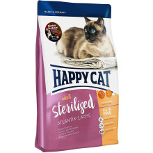 Сухой корм Happy Cat Adult Sterilised для стерилизованных кошек и кастрированных котов, с лососем, 10 кг