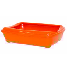 Туалет Moderna Mini Arist-O-Tray для котів, з бортиком, помаранчевий, 50 х 38 х 14 см