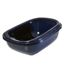 Туалет Moderna Mega Tray для кішок, з бортиком, кобальт синій, 66 х 49 х 27 см