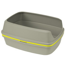 Туалет Moderna Lift To Sift Large з бортиком для котів, сірий, 57,5 ​​х 44 х 27 см