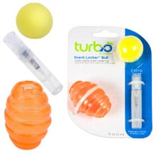 Іграшка м'яч Coastal Turbo Scent Locker Football з пресованої котячої м'яти для кішок, помаранчевий