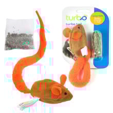 Іграшка Coastal Turbo Tail Mouse Catnip з пресованої котячої м'яти для кішок, помаранчевий хвіст