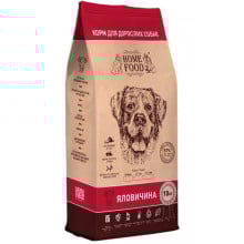 Сухой корм Home Food Premium для взрослых собак крупных пород, с говядиной, 10 кг