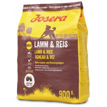 Сухий корм Josera Adult Lamm & Reis для дорослих собак великих порід, з м'ясом ягняти, 900 г