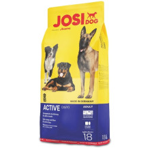 Сухий корм Josera JosiDog Active для активних дорослих собак, з птахом, кукурудзою і рисом, 18 кг