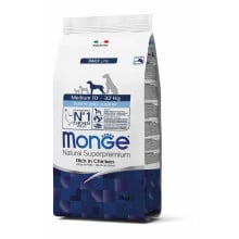 Сухий корм MONGE DOG Medium Puppy & Junior курка з рисом, 3 кг