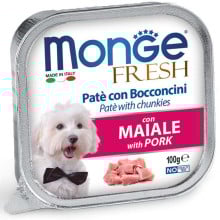 Вологий корм MONGE DOG FRESH зі свининою, 100 г