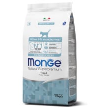 Сухий корм MONGE CAT Monoprotein Kitten з фореллю, 400 г