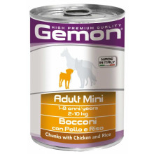 Влажный корм GEMON DOG  WET Mini Adult кусочки с курицей и рисом 0,415 кг