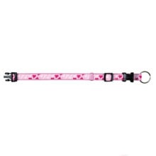 Ошейник Trixie Modern Art Rose Heart XXS-XS для чобак, 15-25 см х 10 мм, розовый