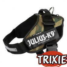 Шлея Trixie Julius-K9® IDC тренировочная, для щенков, 58-76 см х 40 мм, камуфляж