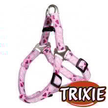 Шлея Trixie Rose Heart для собак, нейлон, розово-красный, 15 мм, 40-50 см