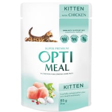 Влажный корм Optimeal для котят, с курицей, 85 г