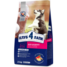 Сухой корм Клуб 4 Лапы Puppies All Breeds Premium для щенков всех пород, с курицей, 2 кг