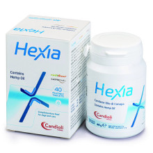 Обезболивающая добавка Candioli Hexia Contains Hemp Oil с экстрактом босвеллии для собак и кошек, 40 шт