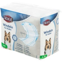 Гигиеническая повязка Trixie для собак, размер S-M, белая, 30-46 см, упаковка 12 шт