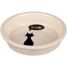Миска Trixie Cat для котів, кераміка, біла, 0,25 л / 13 см