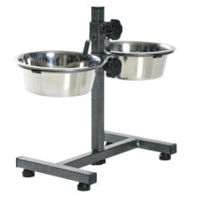Стойка с мисками Trixie для собак, металл, 0,75л