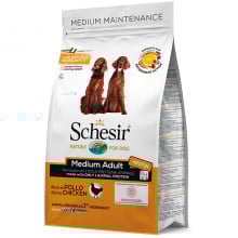 Сухой корм Schesir Dog Medium Adult Chicken с курицей, монопротеиновый, для собак средних пород, 3 кг