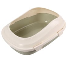 Туалет під наповнювач AnimAll P 1121 для дорослих котів, 46×33×16 см, оливковий