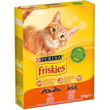 Сухой корм Purina Friskies для кошек, с курицей и овощами, 300 г