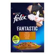 Влажный корм Purina Felix Fantastic для кошек, с индейкой, 85 г