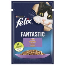 Влажный корм Purina Felix Fantastic для кошек, с ягненком, 85 г