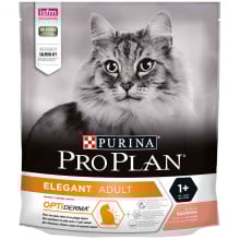 Сухой корм Purina Pro Plan Elegant Adult для кошек с чувствительной кожей, с лососем, 400 г