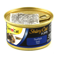 Влажный корм GimCat Shiny Cat для кошек, с тунцом, 70 г