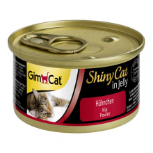 Влажный корм GimCat Shiny Cat для кошек, с курицей, 70 г