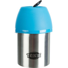 Бутылка дорожная+миска Trixie, для собак, сталь/пластик, 300 мл