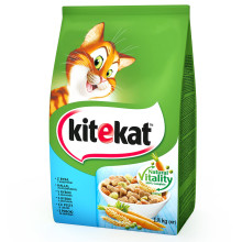 Сухой корм Kitekat для кошек, рыба с овощами, 1.8 кг