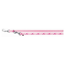 Поводок-перестежка Trixie RoseHearts, для собак, 2 м, 25 мм, розовый