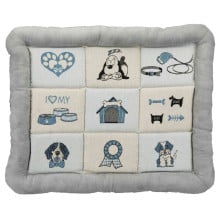 Лежак Trixie Patchwork для кошек, с принтом, серый, 70×50 см