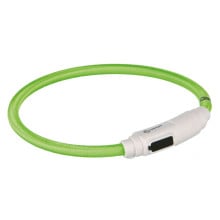 Нашийник Trixie USB для котів, що світиться, зелений, 35 см, 7 мм