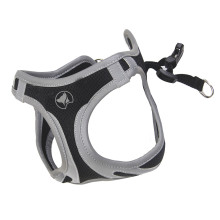 Шлея Croci Hiking Reflective для собак, нейлон, черный, размер M, 41-46 см