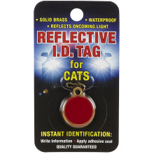 Брелок з адресніком Coastal ID Tag, для кішок, червоний