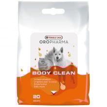 Очищающие салфетки Versele-Laga Oropharma Body Clean для собак и котов, 20 шт