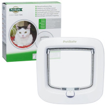 Дверцята з механічним замком PetSafe Staywell Manual-Locking Cat Flap для кішок, білий