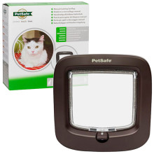 Дверцята з механічним замком PetSafe Staywell Manual-Locking Cat Flap для кішок, коричневий