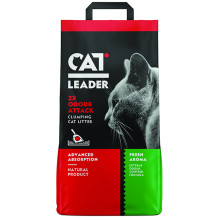 Наповнювач ультракомкующійся Cat Leader Clumping 2xOdour Attack Fresh для кішок, 10 кг