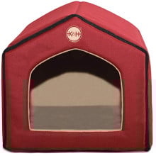 Будиночок K&H Indoor Pet House для котів і собак малих порід, червоний, 41×38×36 см