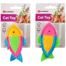 Іграшка Flamingo Viny Fish With Bell, з котячої м'ятою, для кішок