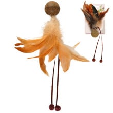 Іграшка Flamingo Catnip Ball & Feather, м'яч з котячої м'ятою, для кішок