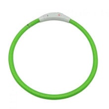 Ошейник светящийся Croci LED для собак, USB, силикон, салатовый, 70 см