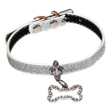 Ошейник Croci Charm со стразами, для собак, экокожа, ассорти, 1×25 см